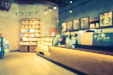 Soyut bulanıklık ve ufuk kafe Cafe iç