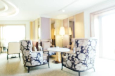 Soyut bulanıklık ve ufuk otel looby ve salon