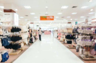 Bokeh ve ufuk alışveriş merkezi ile soyut bulanıklık