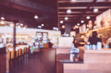 Soyut bulanıklık ve kafe Cafe iç arka planı için