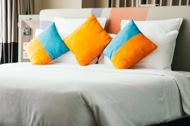 Yastık yatak yatak odası dekorasyon iç