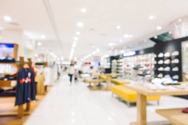 Bokeh ve ufuk alışveriş merkezi ile soyut bulanıklık