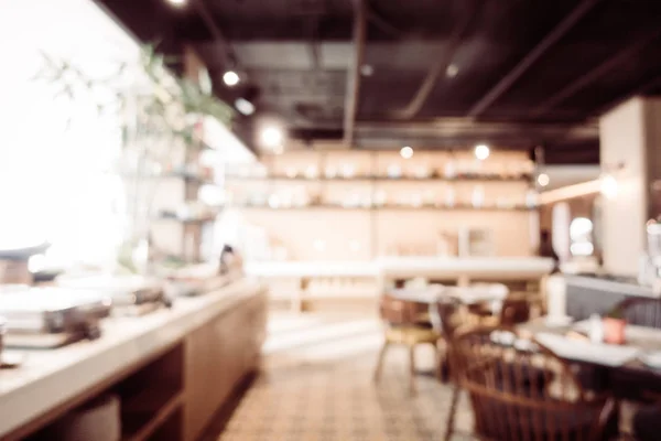 Abstract blur and defocused coffee shop cafe and restaurant inte — Stock Photo, Image
