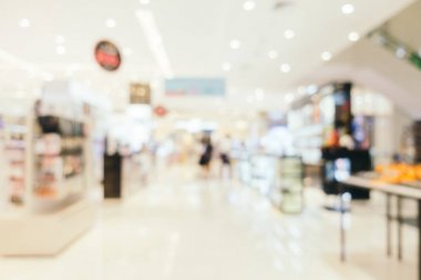 Bokeh ve ufuk alışveriş merkezi ile soyut bulanıklık