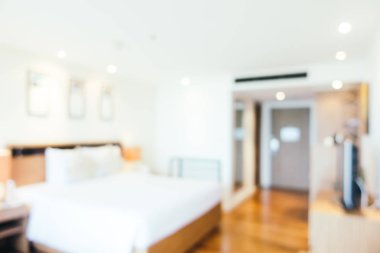 Soyut bulanıklık ve ufuk güzel lüks yatak odası iç