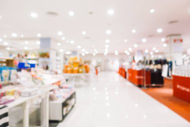 Bokeh ve ufuk alışveriş merkezi ile soyut bulanıklık