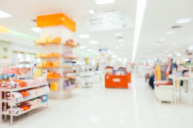 Bokeh ve ufuk alışveriş merkezi ile soyut bulanıklık