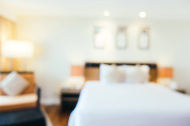 Soyut bulanıklık ve ufuk güzel lüks yatak odası iç