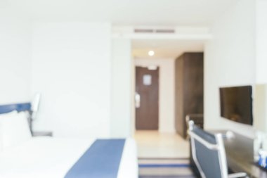 Soyut bulanıklık ve ufuk lüks otel yatak odası iç