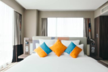 Soyut bulanıklık ve ufuk yatak odası iç