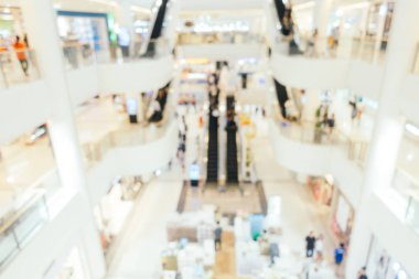 Bokeh ve ufuk alışveriş merkezi ile soyut bulanıklık