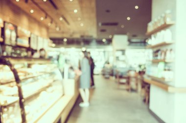 Soyut bulanıklık ve ufuk kafe Cafe iç