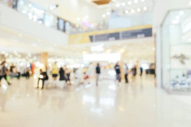 Bokeh ve ufuk alışveriş merkezi ile soyut bulanıklık