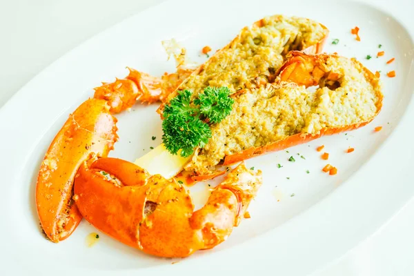 Roston sült homár, a vaj és a fokhagyma — Stock Fotó