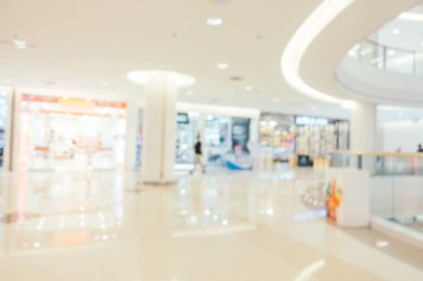 Bokeh ve ufuk alışveriş merkezi ile soyut bulanıklık