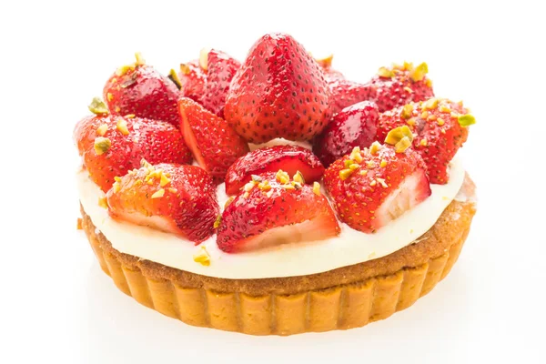 Dessert sucré à la fraise sur la tarte — Photo