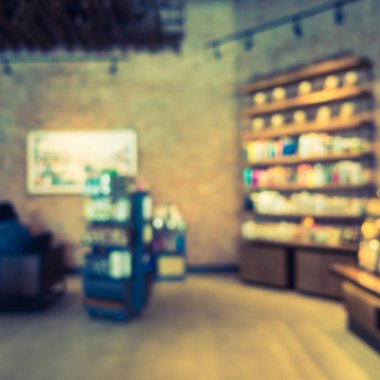 Soyut bulanıklık ve ufuk kafe Cafe iç