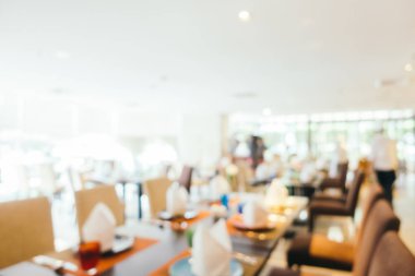 Soyut bulanıklık ve ufuk Restoran iç