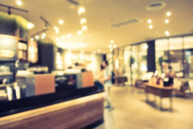 Soyut bulanıklık ve ufuk restoran ve kahve iç