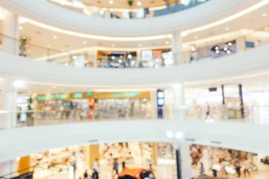 Bokeh ve ufuk alışveriş merkezi ile soyut bulanıklık