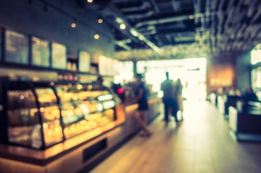 Soyut bulanıklık ve ufuk kafe Cafe iç