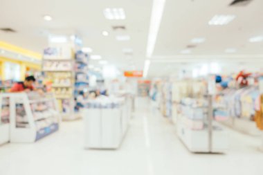 Bokeh ve ufuk alışveriş merkezi ile soyut bulanıklık