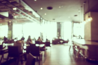 Soyut bulanıklık ve ufuk kafe Cafe iç