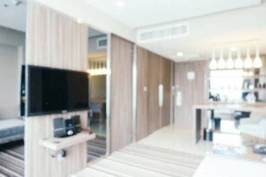 Soyut bulanıklık ve ufuk oturma odası iç