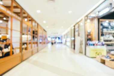 Bokeh ve ufuk alışveriş merkezi ile soyut bulanıklık