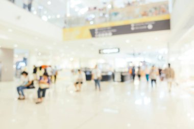 Bokeh ve ufuk alışveriş merkezi ile soyut bulanıklık