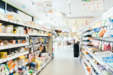Soyut bulanıklık ve ufuk kolaylık ve süpermarket mağaza