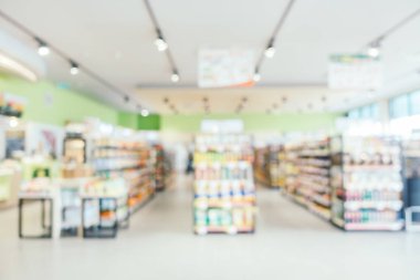 Soyut bulanıklık ve ufuk kolaylık ve süpermarket mağaza