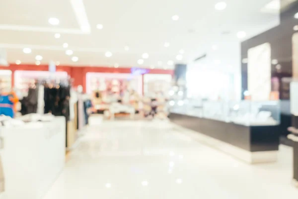 Borrão abstrato e shopping center desfocado em loja de departamento — Fotografia de Stock