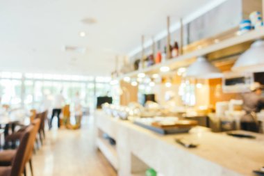 Soyut bulanıklık ve ufuk Restoran iç