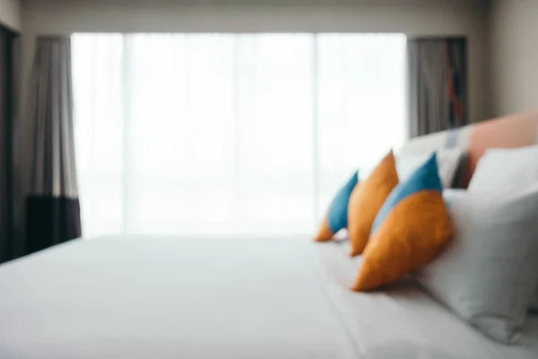 抽象的なぼかしと多重の寝室のインテリア — ストック写真