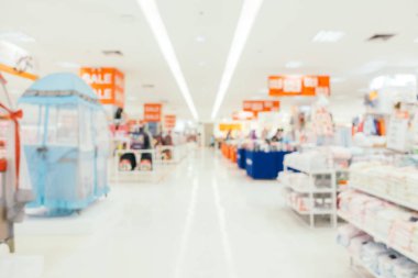 Bokeh ve ufuk alışveriş merkezi ile soyut bulanıklık