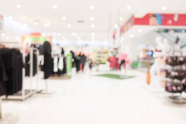 Soyut bulanıklık ve ufuk alışveriş merkezi mağazası