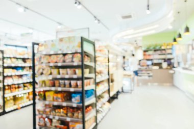 Soyut bulanıklık ve ufuk kolaylık ve süpermarket mağaza