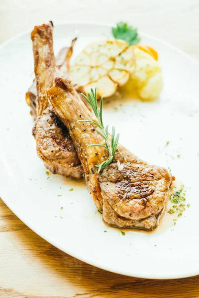 Grilled lamb meat chop steak — Stock Photo, Image