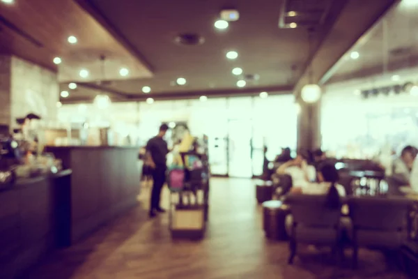 Desenfoque abstracto con bokeh y café y restaurante desenfocados — Foto de Stock