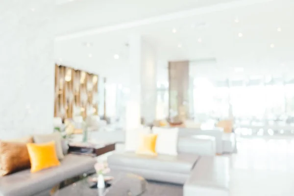 Abstract blur living area in hotel lobby interior — Stock Photo, Image