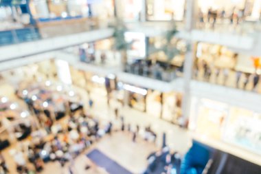 Soyut bulanıklık ve ufuk lüks alışveriş merkezi bölümü s