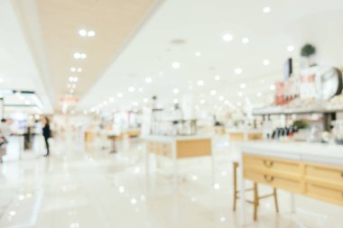 Bokeh ve ufuk alışveriş merkezi ile soyut bulanıklık