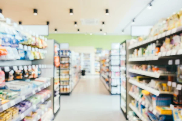 Abstrato borrão e desfocado conveniência e loja de supermercado — Fotografia de Stock