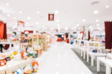 Bokeh ve ufuk alışveriş merkezi ile soyut bulanıklık