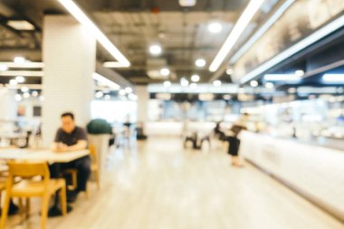 Soyut bulanıklık ve gıda mahkeme Merkezi bölümü stor defocused