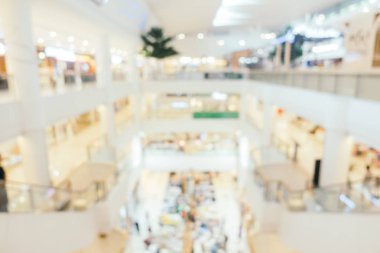 Bokeh ve ufuk alışveriş merkezi ile soyut bulanıklık