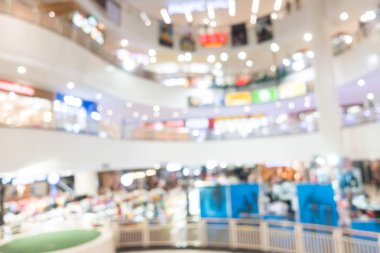 Soyut bulanıklık ve ufuk alışveriş merkezi mağazası