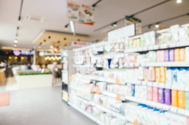 Soyut bulanıklık ve ufuk kolaylık ve süpermarket mağaza