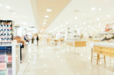 Bokeh ve ufuk alışveriş merkezi ile soyut bulanıklık